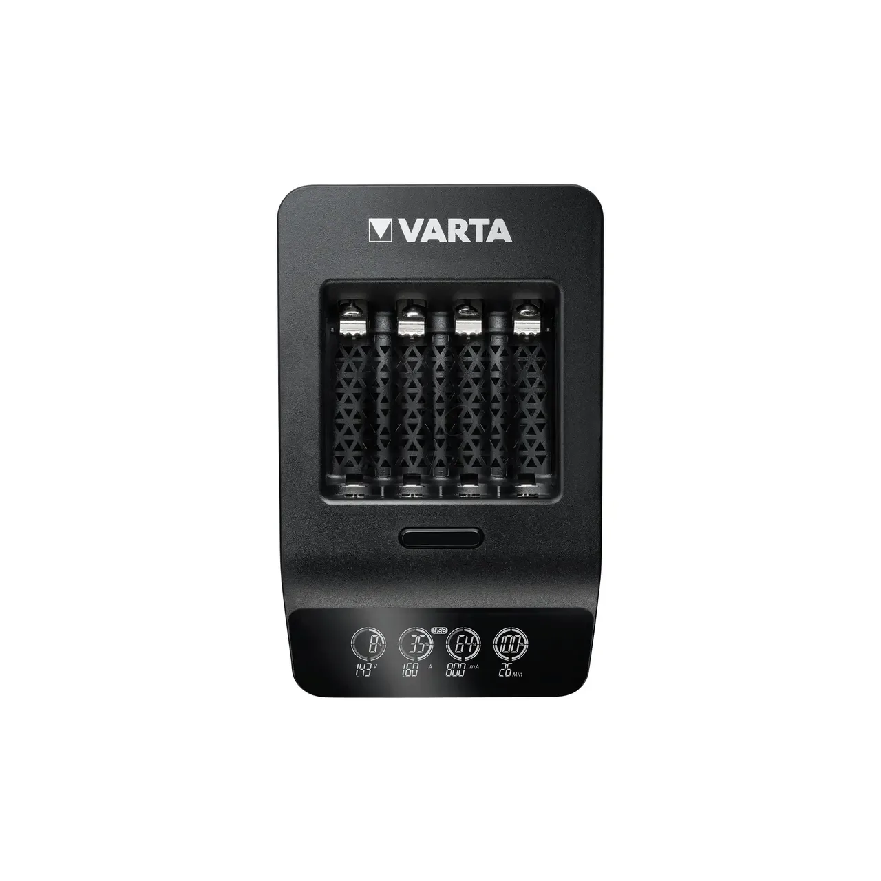 Varta Incarcator Inteligent include 4 acumulatori Ni-MH AA (R6) 2100mA >1,5H< LCD Smart Charger 