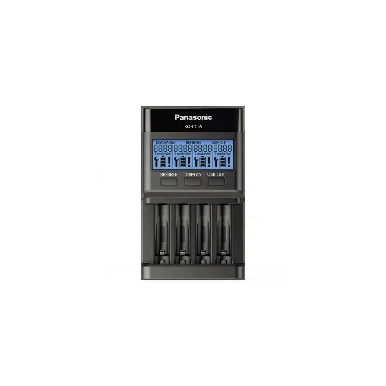 Eneloop Incarcator Professional LCD / USB nu include acumulatori 4 canale BQ-CC65E ERP NEW ECO Plastic Free (1/4) 2