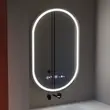 Oglinda LED ovala 50x80cm Eminence MotionGlow Marcello cu sitem dezaburire ceas si termometru dimabila AT1CT-IM1P-OG1D-W14/50X80 2