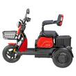 Triciclu Electric, Fara Permis, Motor 1000W, 2-3 locuri, APEC APM2 Rosu, Autonomie 36km, Omologat RAR 3