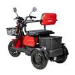 Triciclu Electric, Fara Permis, Motor 1000W, 2-3 locuri, APEC APM2 Rosu, Autonomie 36km, Omologat RAR 4