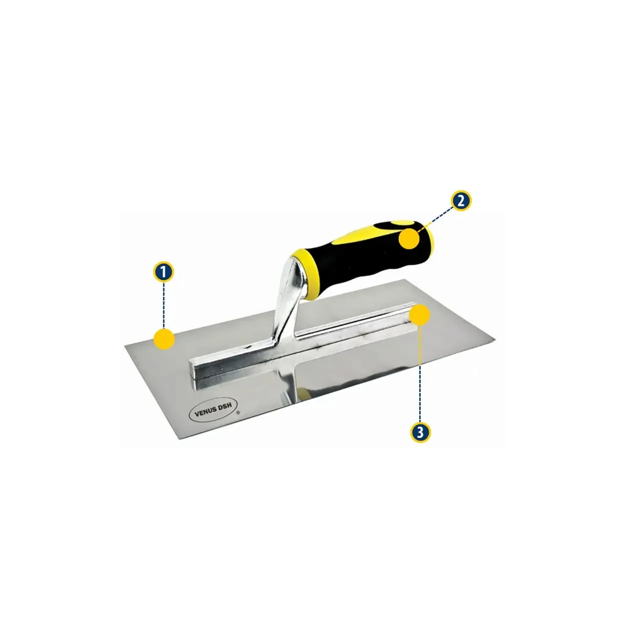 Drisca inox, maner bicomponent 280x130 mm - 814007, DSH 051210 1