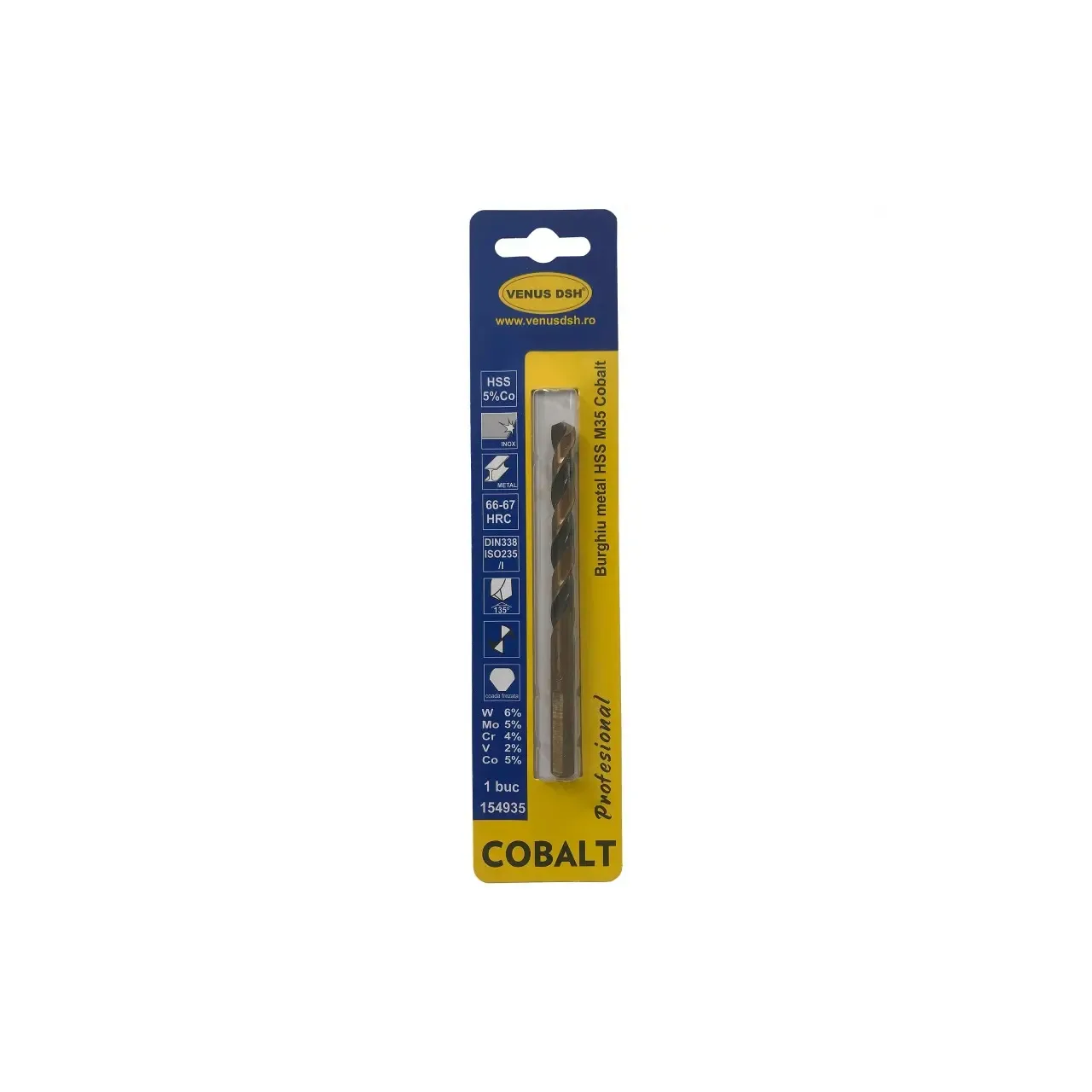 Burghiu metal hss m 35 cobalt - 6 mm, DSH 154898 2