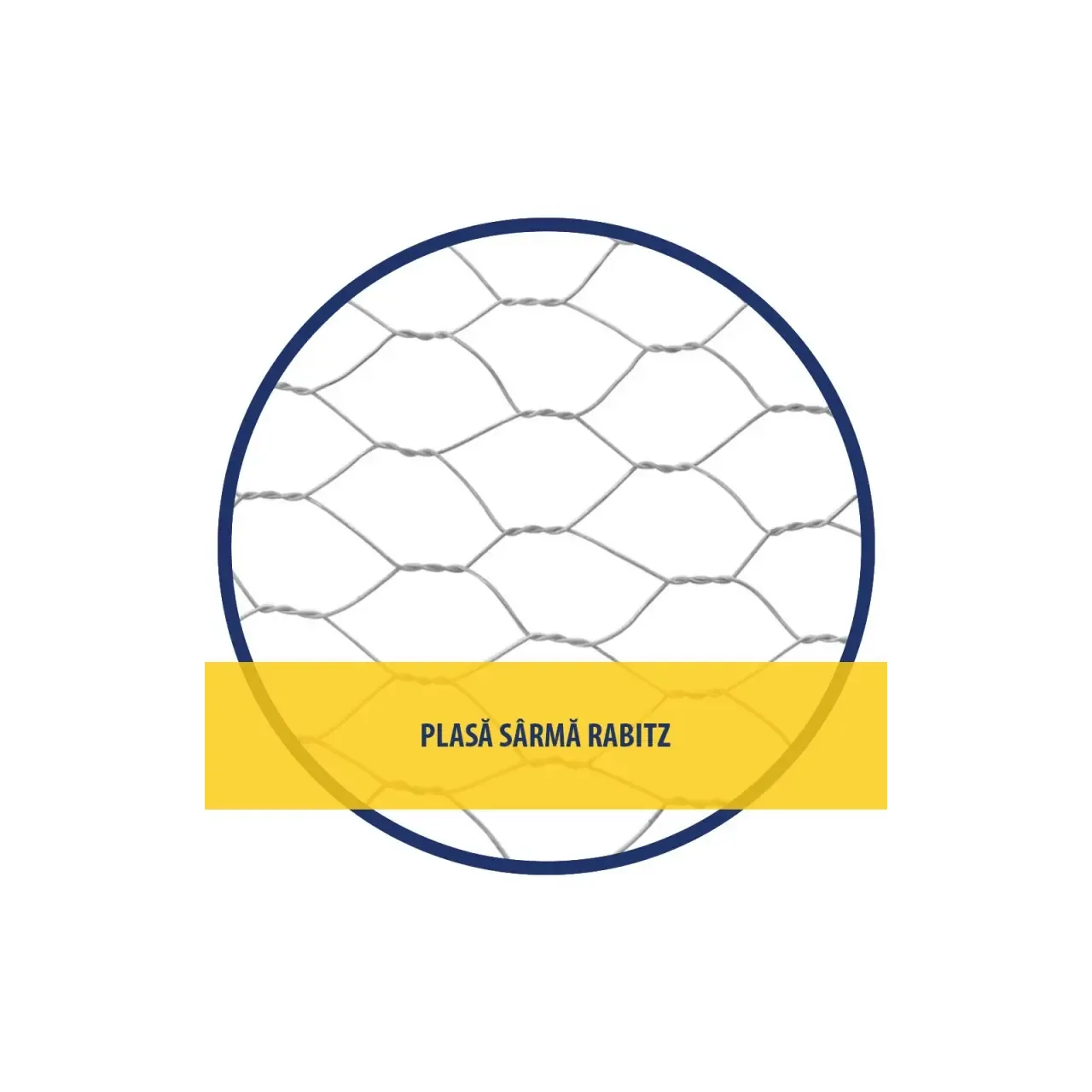 Plasa rabitz impletita, zincata, rola, 1 x 50 m - 1