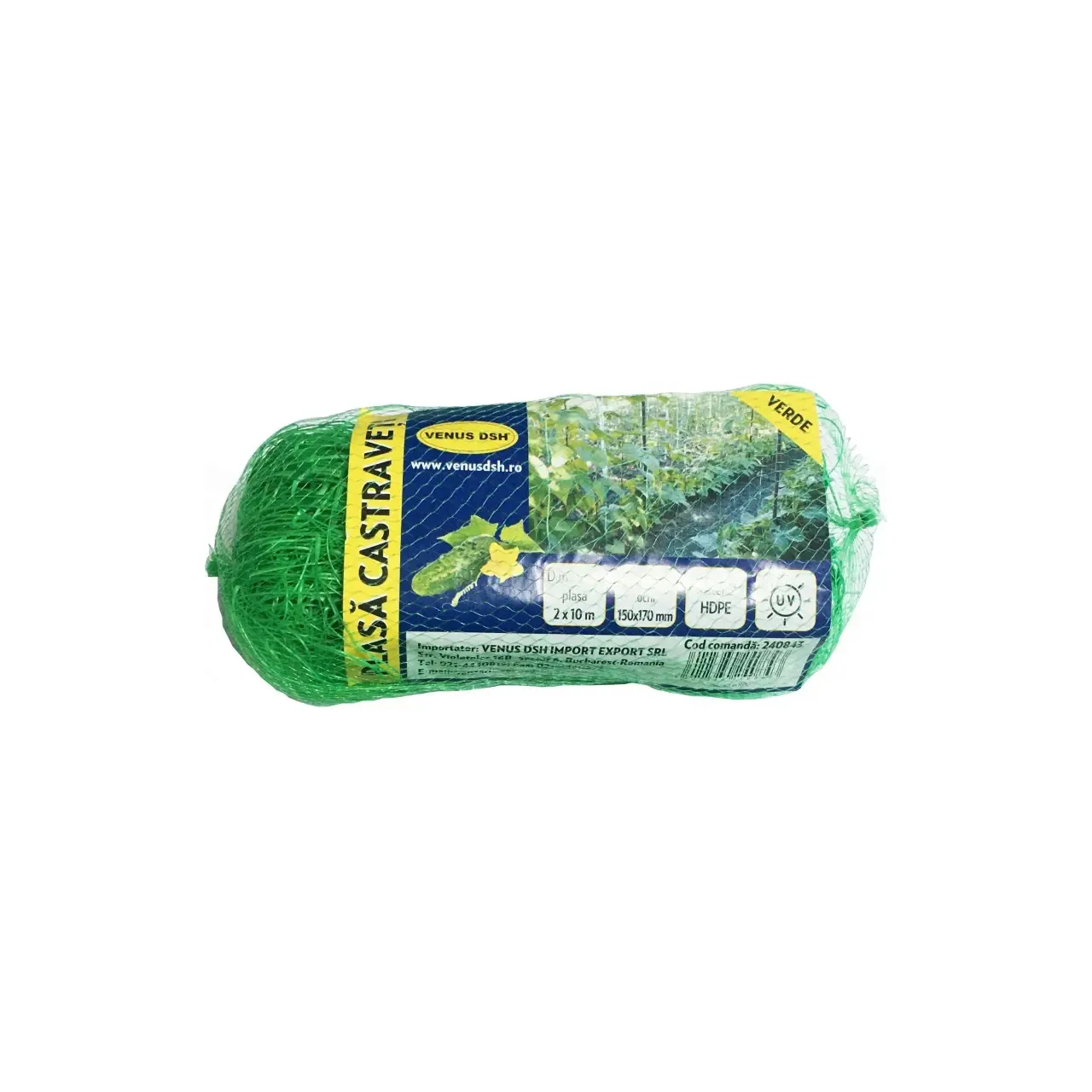 Plasa hdpe pentru castraveti 150 x 170 mm - 2 x 10 m, DSH 240843 1