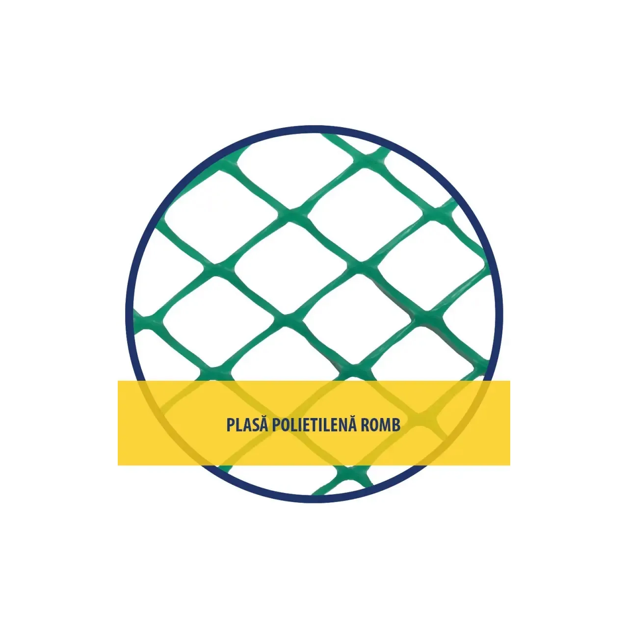 Plasa polietilena romb, verde 1.20 x 25 m (ix), DSH 481581 1