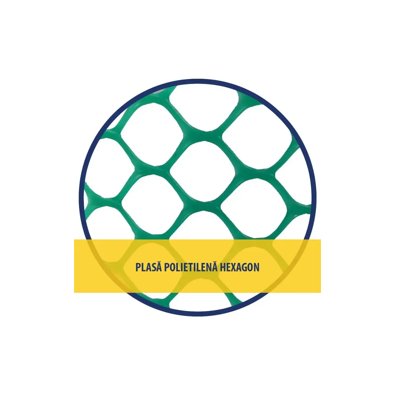 Plasa polietilena hexagon, verde 1.20 x 25 m (ix), DSH 481598 1