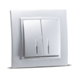 Zena Gri Metalizat Comutator LED ST 1