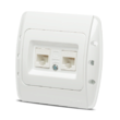 Zirve Priza UTP 2xRJ45 Cat6E ST 1