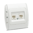 Zirve Priza UTP 2xRJ45 Cat6E ST 2