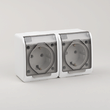 Priza Dubla cu Capac PT IP54 2