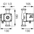 Pompa circulatie Ferro GPD 25X60X180 , Ferro 0202W 1