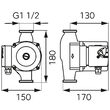 Pompa circulatie Ferro GPD 25X80X180 , Ferro 0301W 1