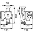 Pompa circulatie electronica Ferro GPA II 32X8X180 pentru instalatii de incalzire, Ferro 0607W 1
