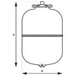 Vas expansiune multifunctional, suspendat vertical, 12 l, Ferro UNI12W 1