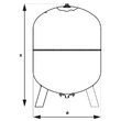Vas expansiune multifunctional, stativ vertical, 50 l, Ferro UNI50S 1