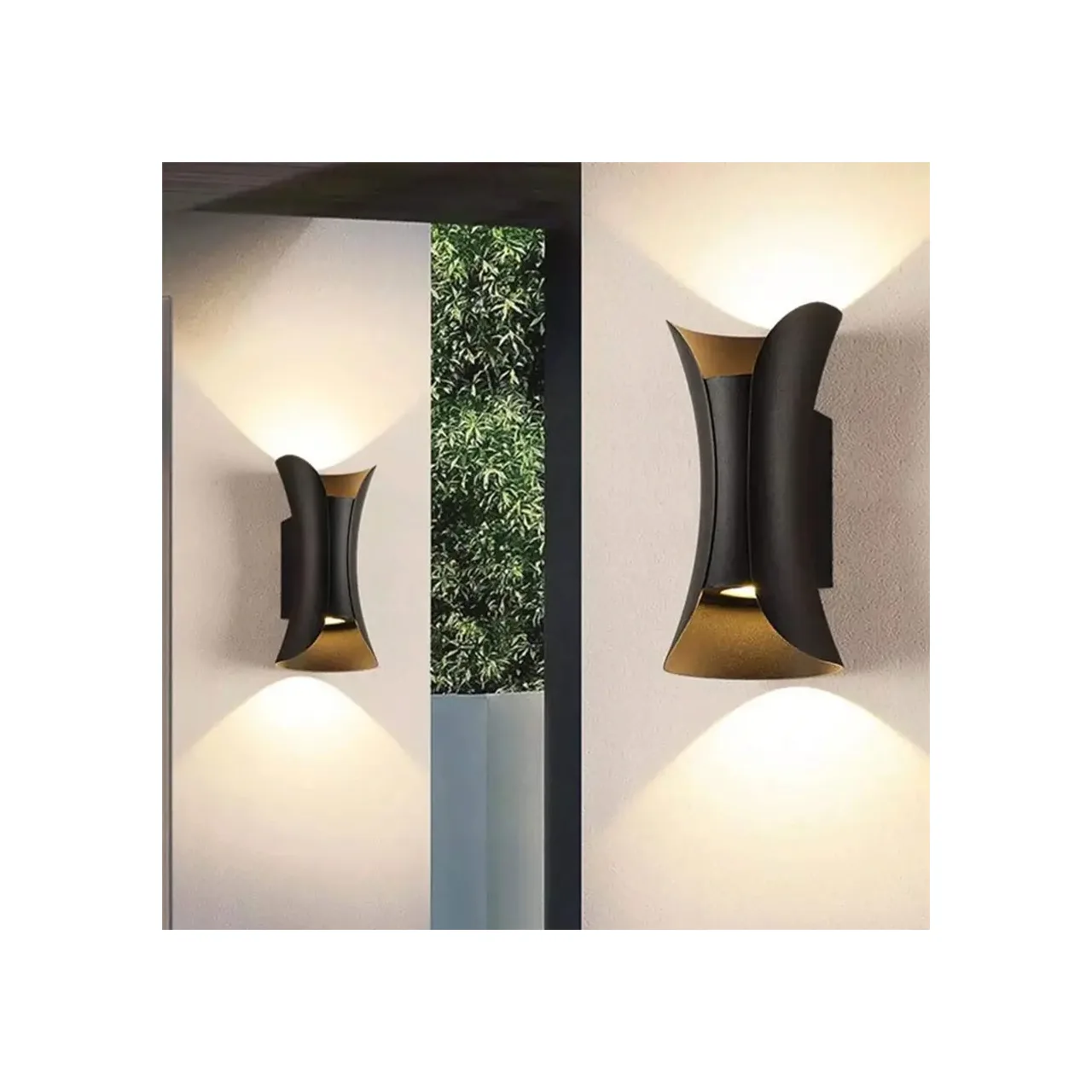 Aplica LED Heba exterior 10W IP65 metal negru FY2244BK 1