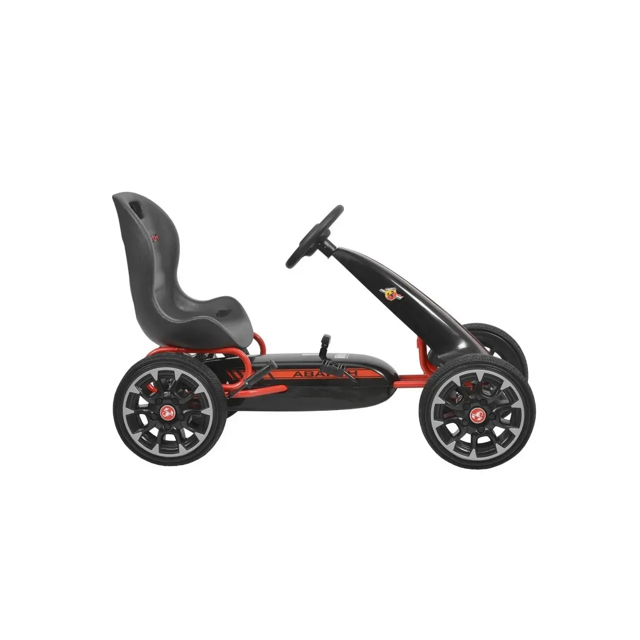 Kart cu pedale HECHT Abarth Black, greutate maxima suportata 25 kg, dimensiuni 113 x 57 x 73 cm, negru 4