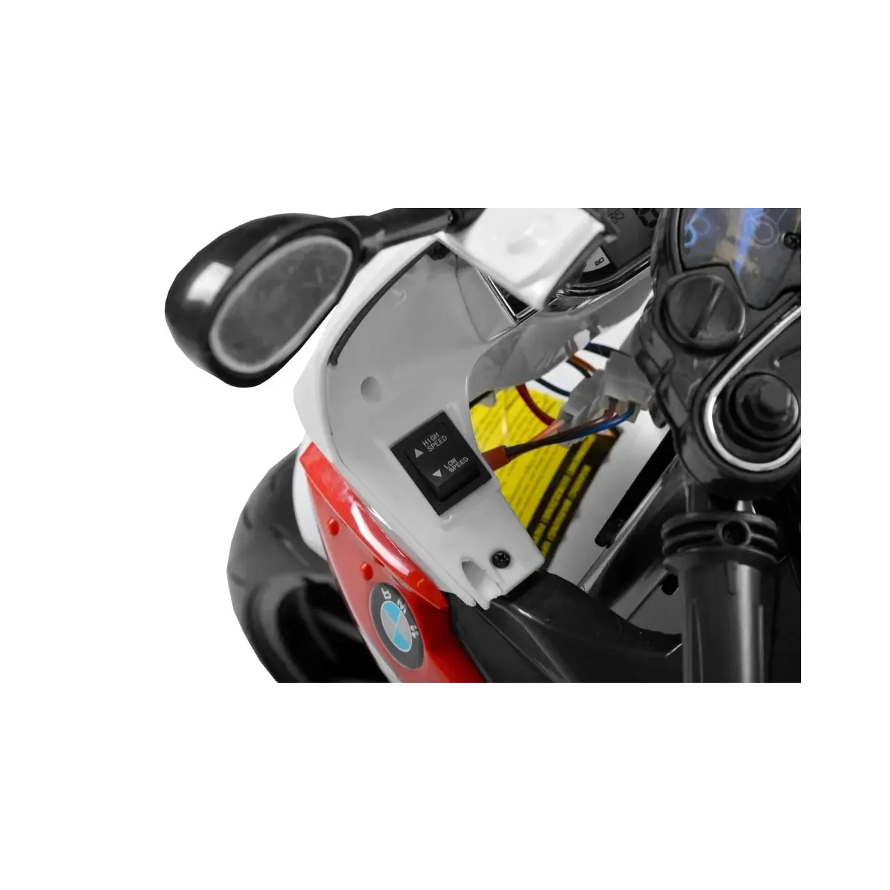 Motocicleta electrica pentru copii HECHT BMW S1000RR RED, cu acumulatori 12 V / 7 Ah, 2 x 35 W, greutate maxima suportata 30 kg, rosie 8