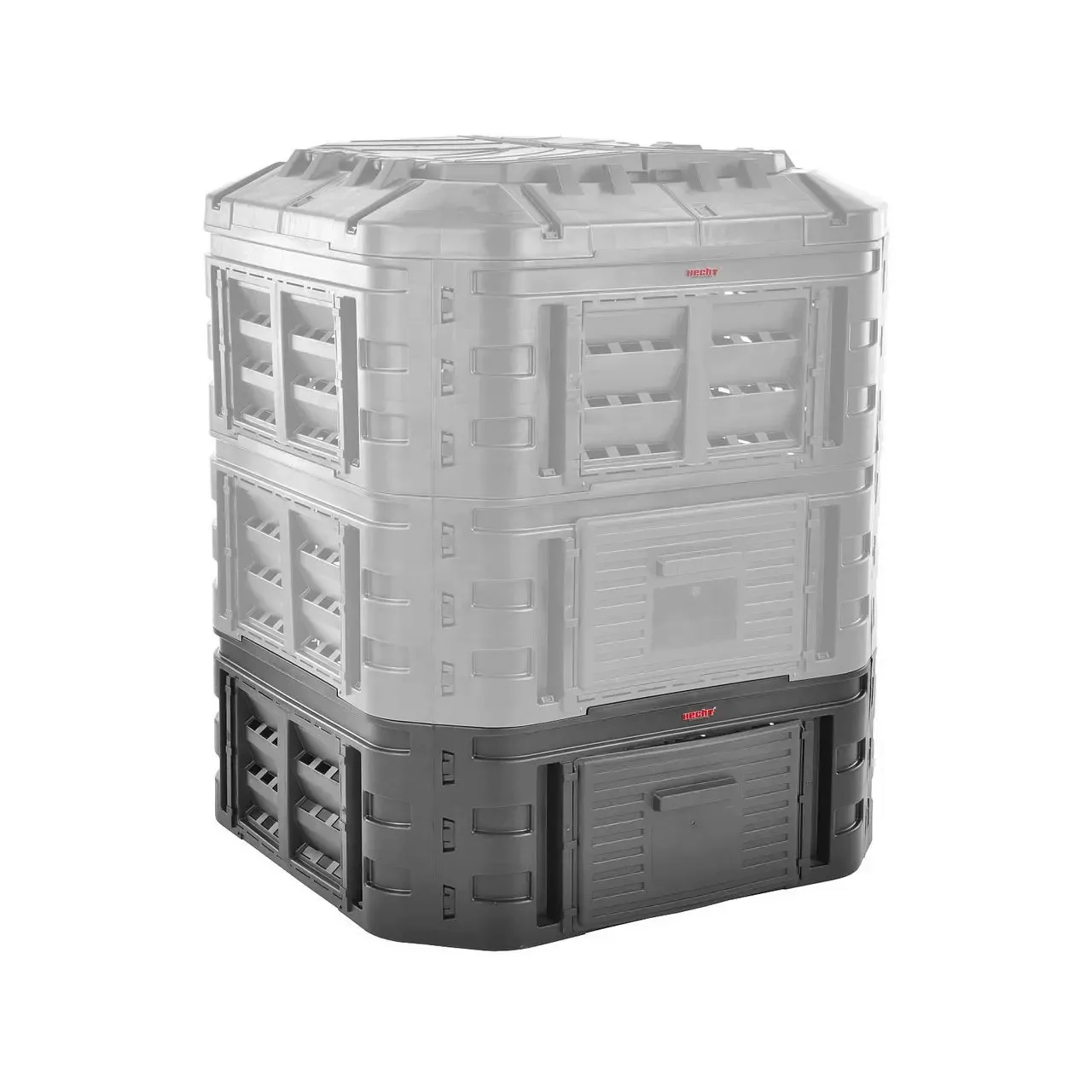 Extensie pentru lada de compost HECHT 2600, capacitate 260 litri, din plastic, negru 1