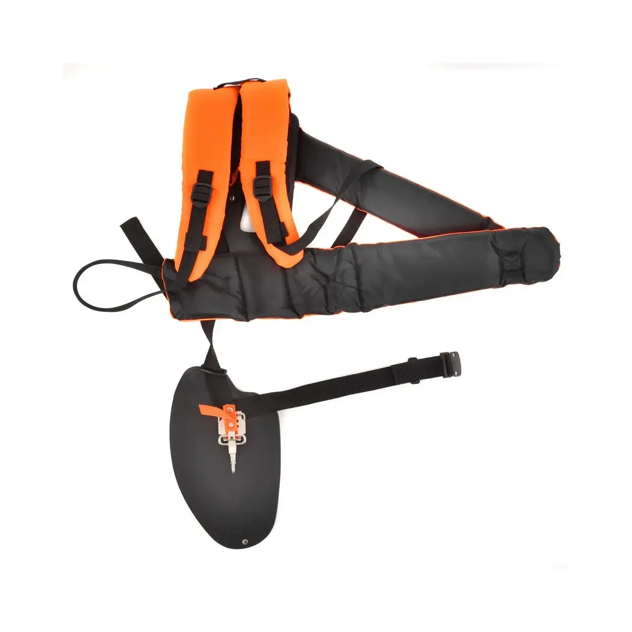 Curea de umar pentru trimmer HECHT 000103, tip ham, culoare negru/portocaliu 1