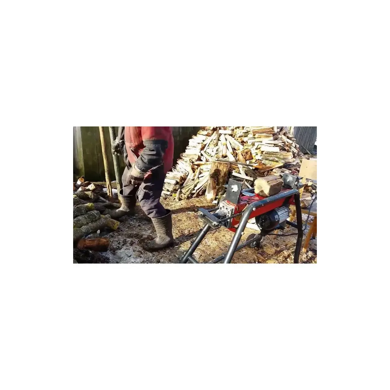Suport universal pentru despicatorul de busteni HECHT 000670, negru, potrivit pentru Hecht 670 2