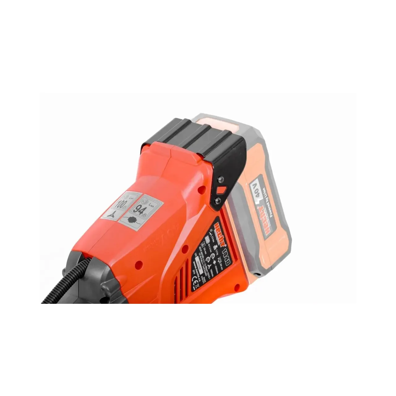 Trimmer electric pentru gazon HECHT 1440, latime de lucru 25.4-30 cm, acumulator Li-Ion 40 V, 4 Ah, fara acumulator, fara incarcator 6