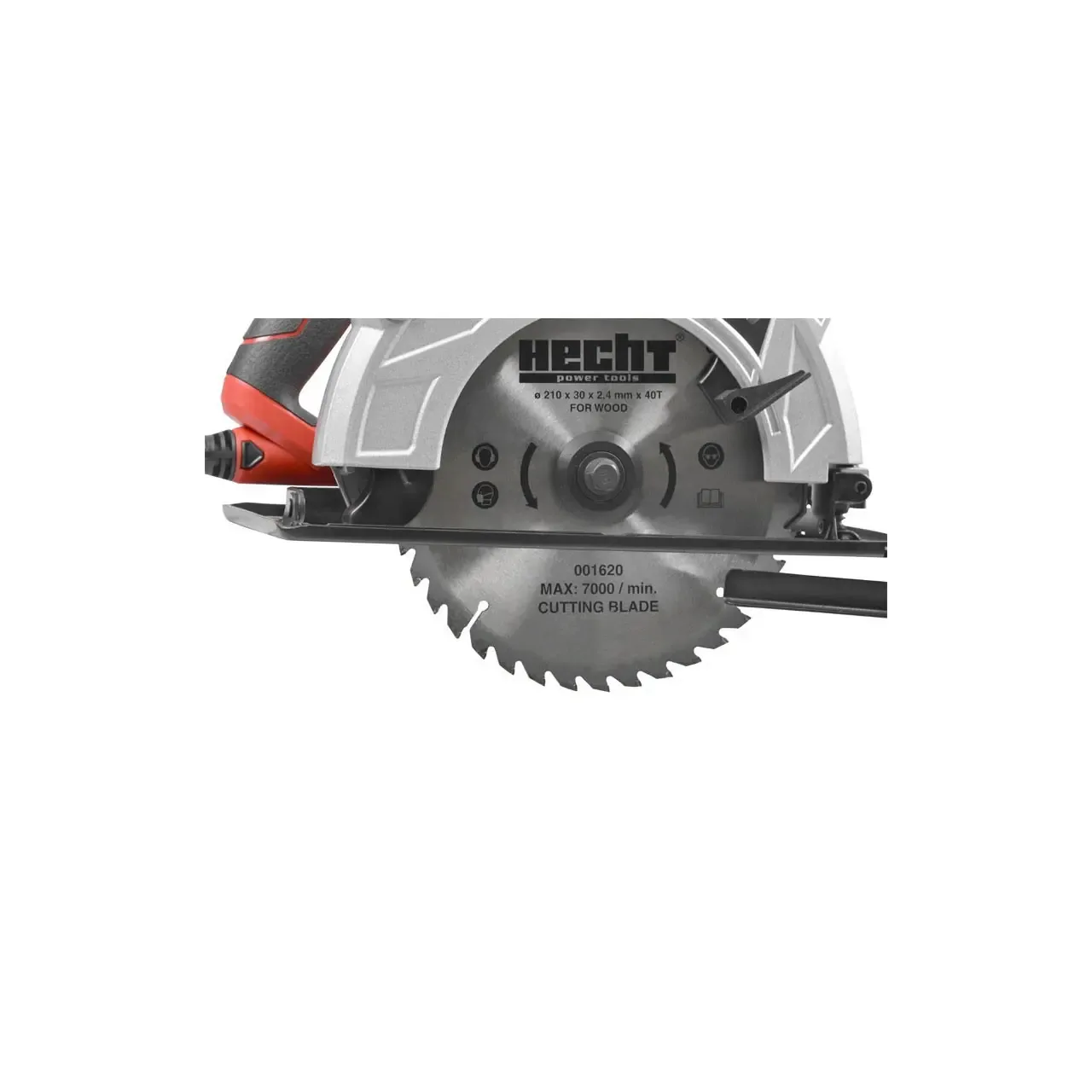 Fierastrau circular HECHT 1620, putere motor 1800 W, diametru panza 210 mm, 5000 rpm 1
