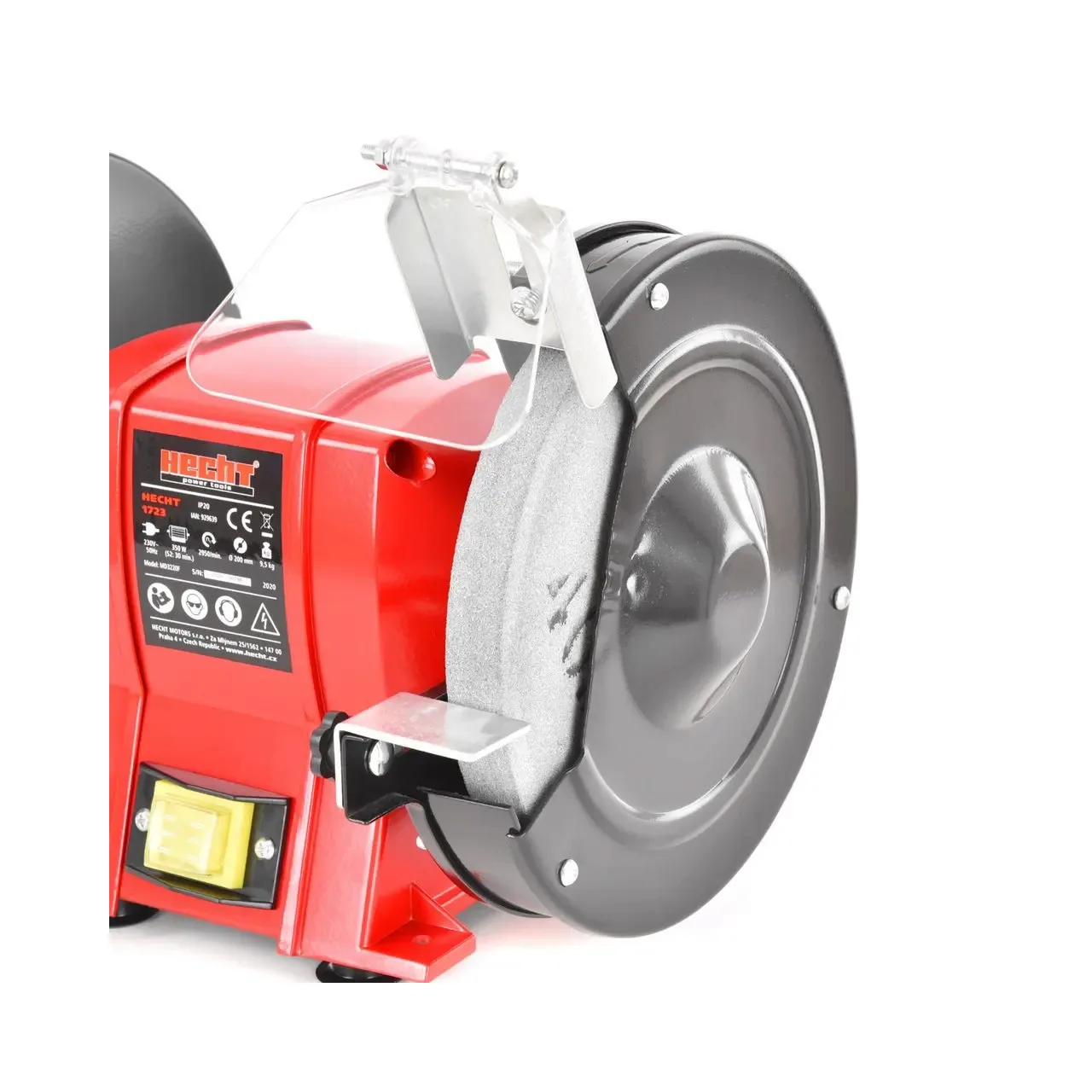 Polizor de banc HECHT 1723, putere 350 W, diametru piatra 200 mm, turatie 2950 rpm 2