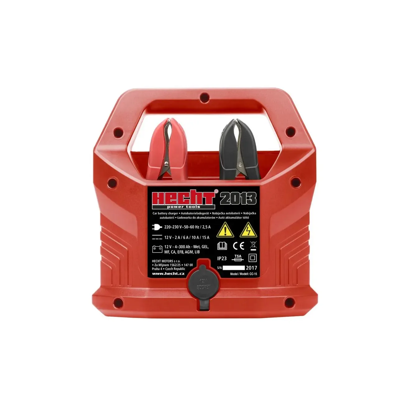 Incarcator inteligent pentru acumulatori auto HECHT 2013, pentru baterii Pb, plumb-acid, iesire 12V, 2-15 A, 4-300 Ah 1