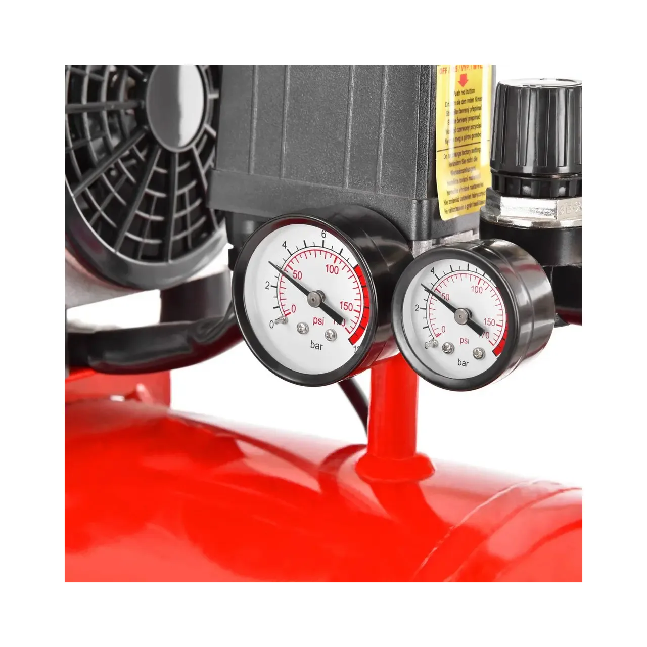 Compresor de aer fara ulei HECHT 2075, silentios, 0.75 kW, butelie 24 litri, 132 l/min, 8 bar 1