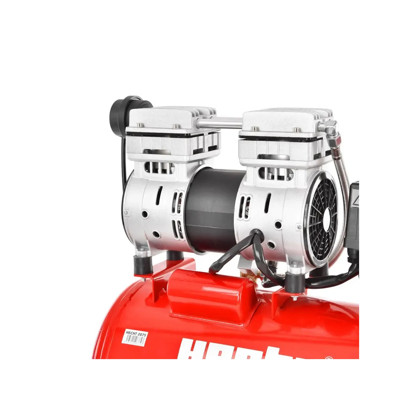 Compresor de aer fara ulei HECHT 2075, silentios, 0.75 kW, butelie 24 litri, 132 l/min, 8 bar 4