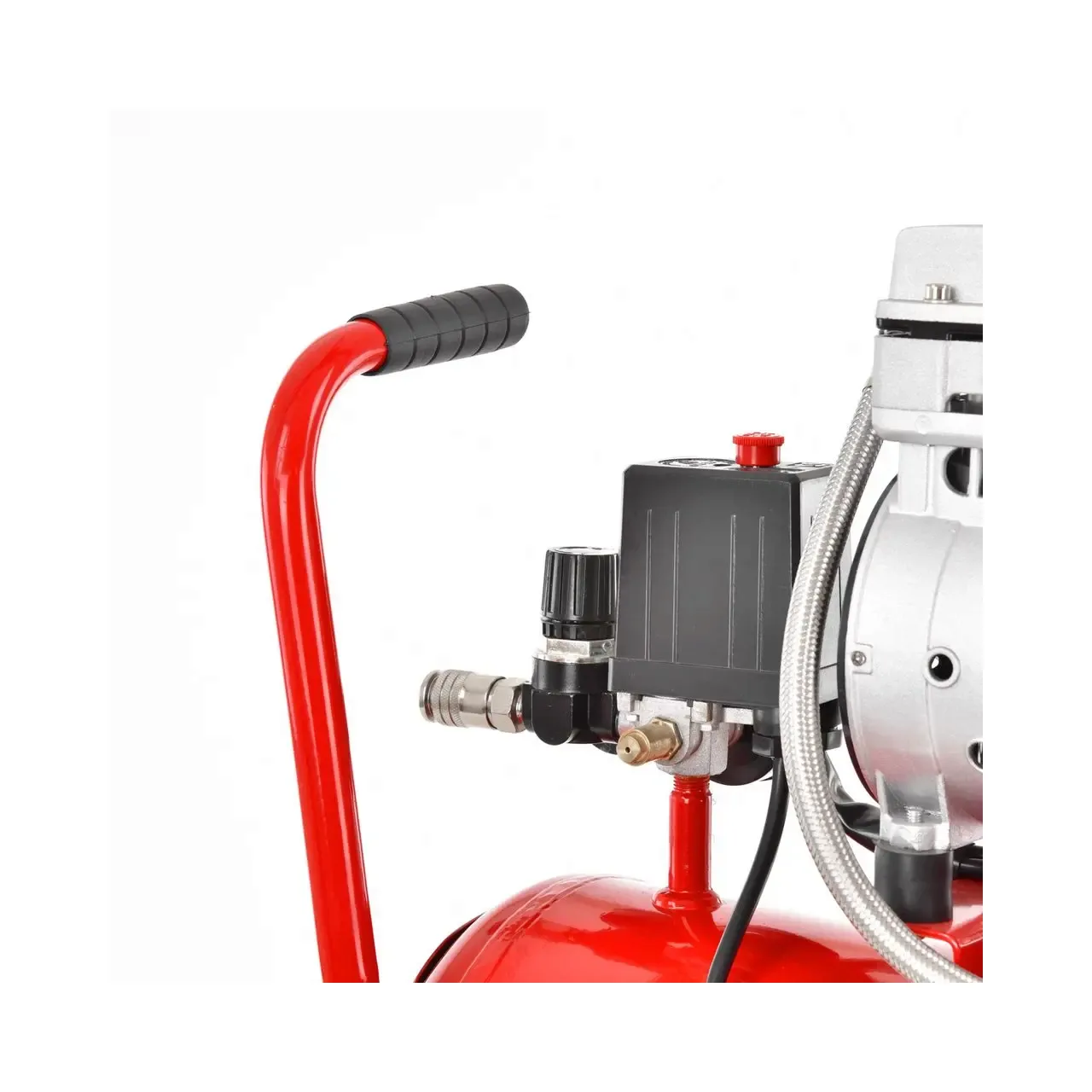 Compresor de aer fara ulei HECHT 2075, silentios, 0.75 kW, butelie 24 litri, 132 l/min, 8 bar 8