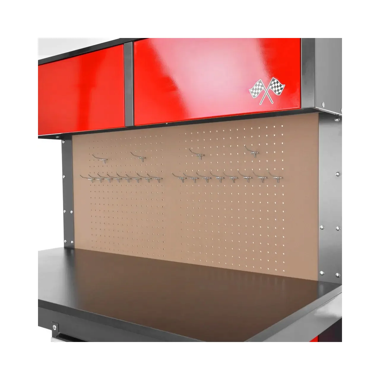 Banc de scule cu 4 sertare HECHT 2091, din metal, 120 x 58 x 174 cm, capacitate maxima de incarcare 450 kg 4