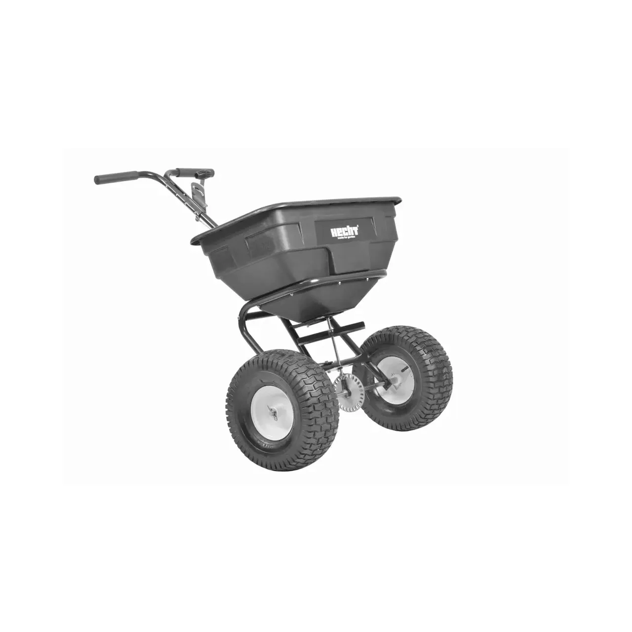 Dispozitiv de imprastitat HECHT 256, pentru seminte sare sau ingrasamant, capacitate cuva 60 litri, latime raspandire 3.5 m 4