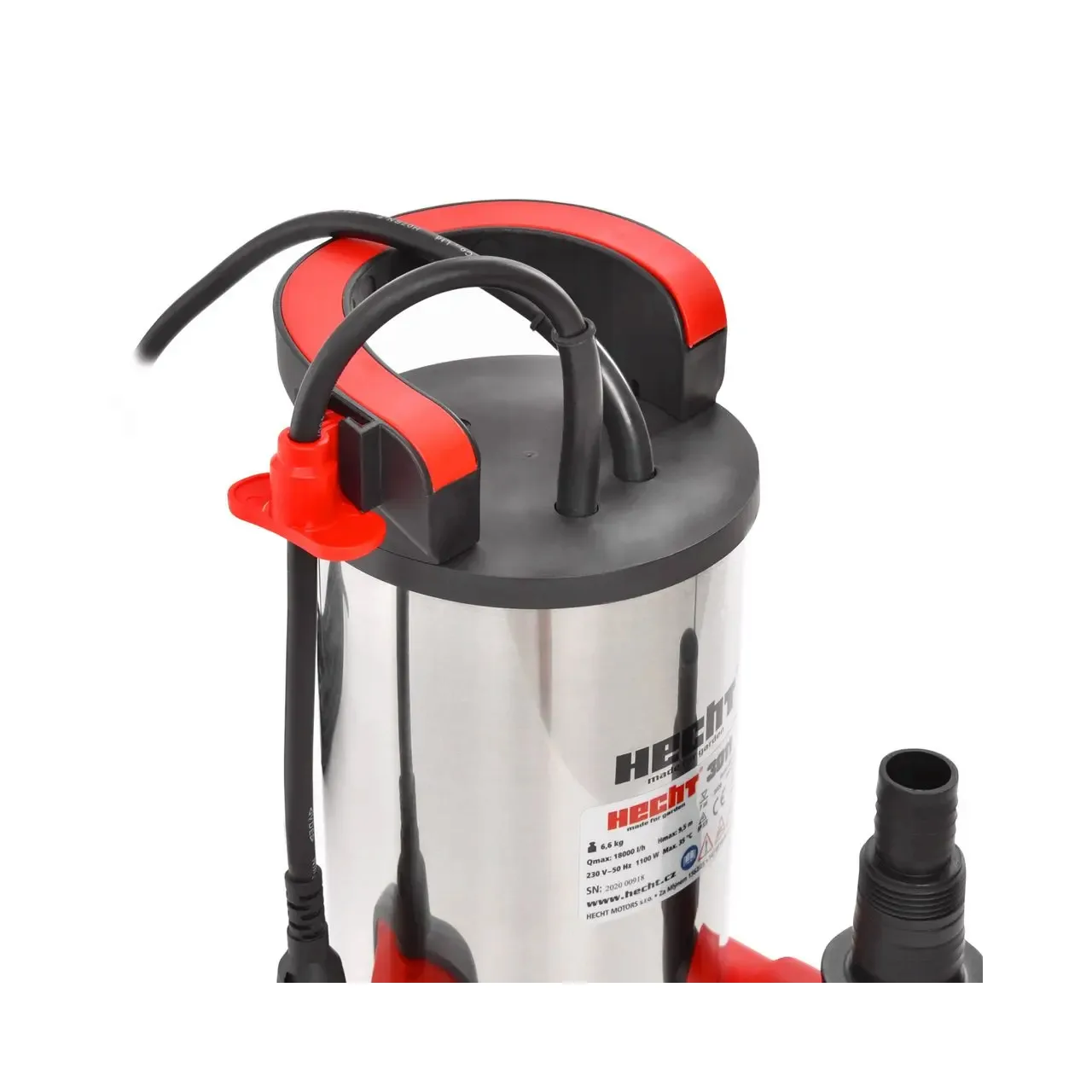 Pompa submersibila pentru apa murdara HECHT 3011, putere motor 1100 W, debit maxim 16000 l/h, inaltime maxima de refulare 10 m 2