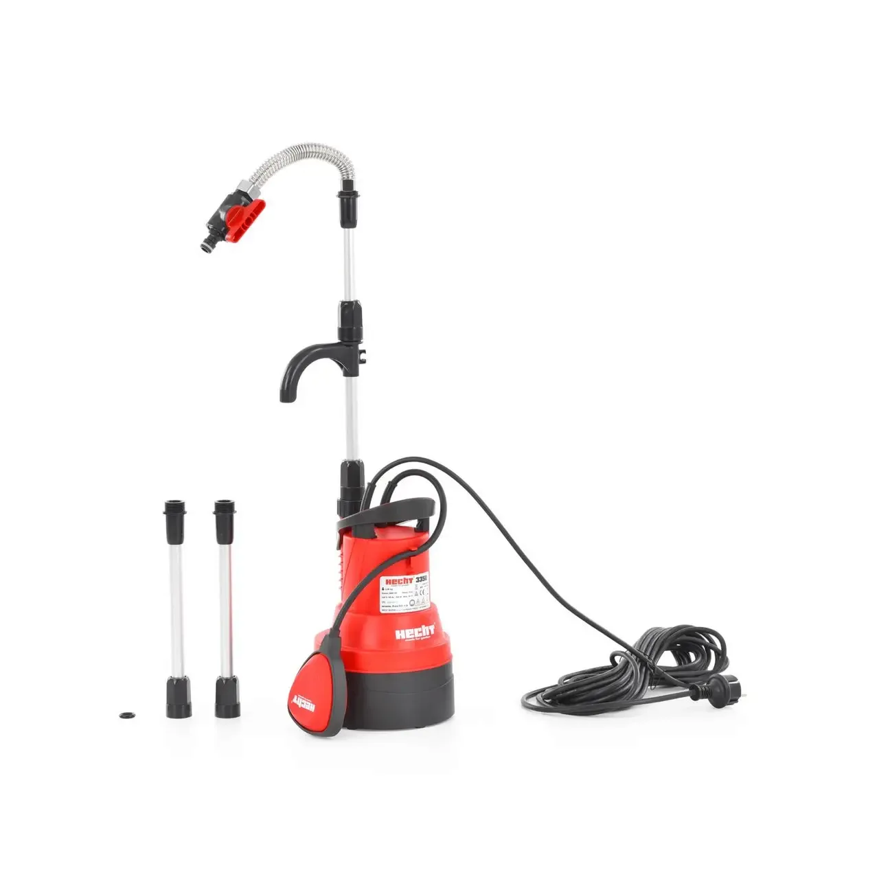 Pompa submersibila pentru apa curata HECHT 3350, putere motor 350 W, debit maxim 3000 l/h, inaltime maxima de refulare 10 m 1
