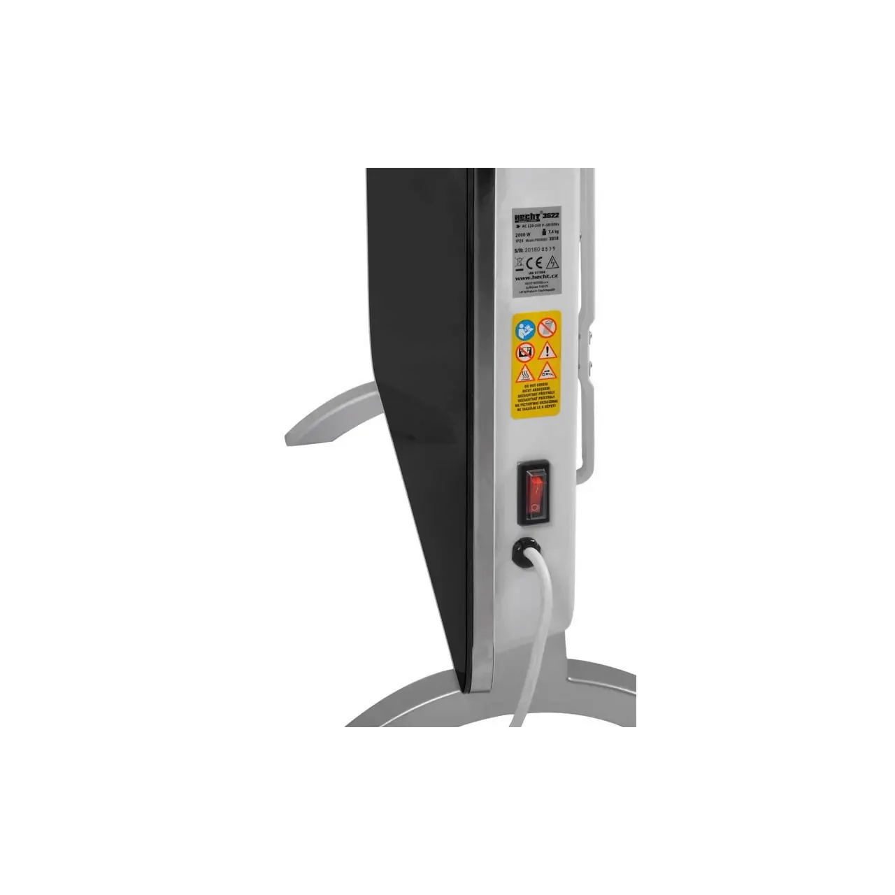 Incalzitor electric Hecht 3522 cu display led si telecomanda putere 2000 w capacitate 50 mc 1