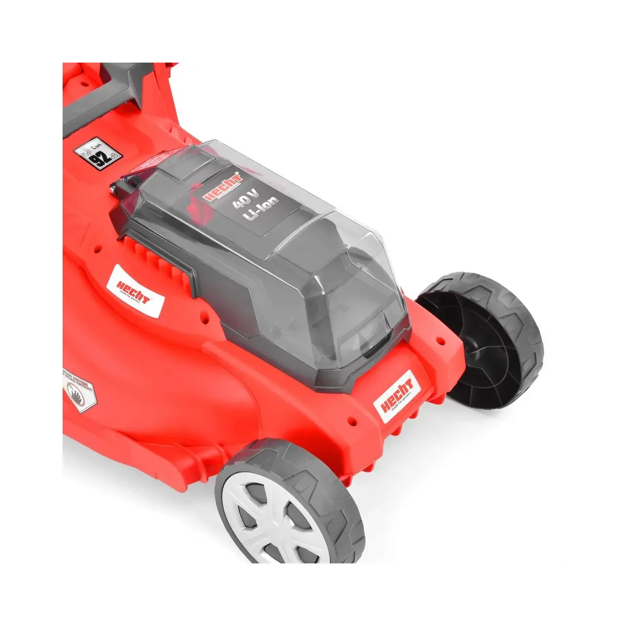 Masina de tuns iarba pe acumulatori HECHT 5034, latime de taiere 34 cm, cos colector 35 litri, 40V, fara acumulator si incarcator 1