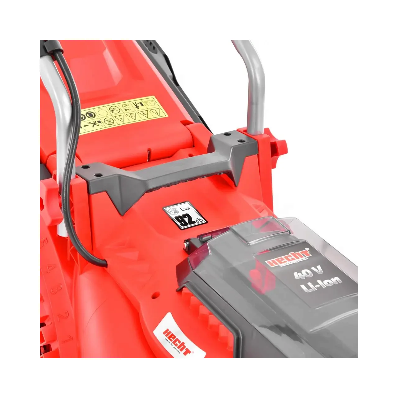 Masina de tuns iarba pe acumulatori HECHT 5034, latime de taiere 34 cm, cos colector 35 litri, 40V, fara acumulator si incarcator 4