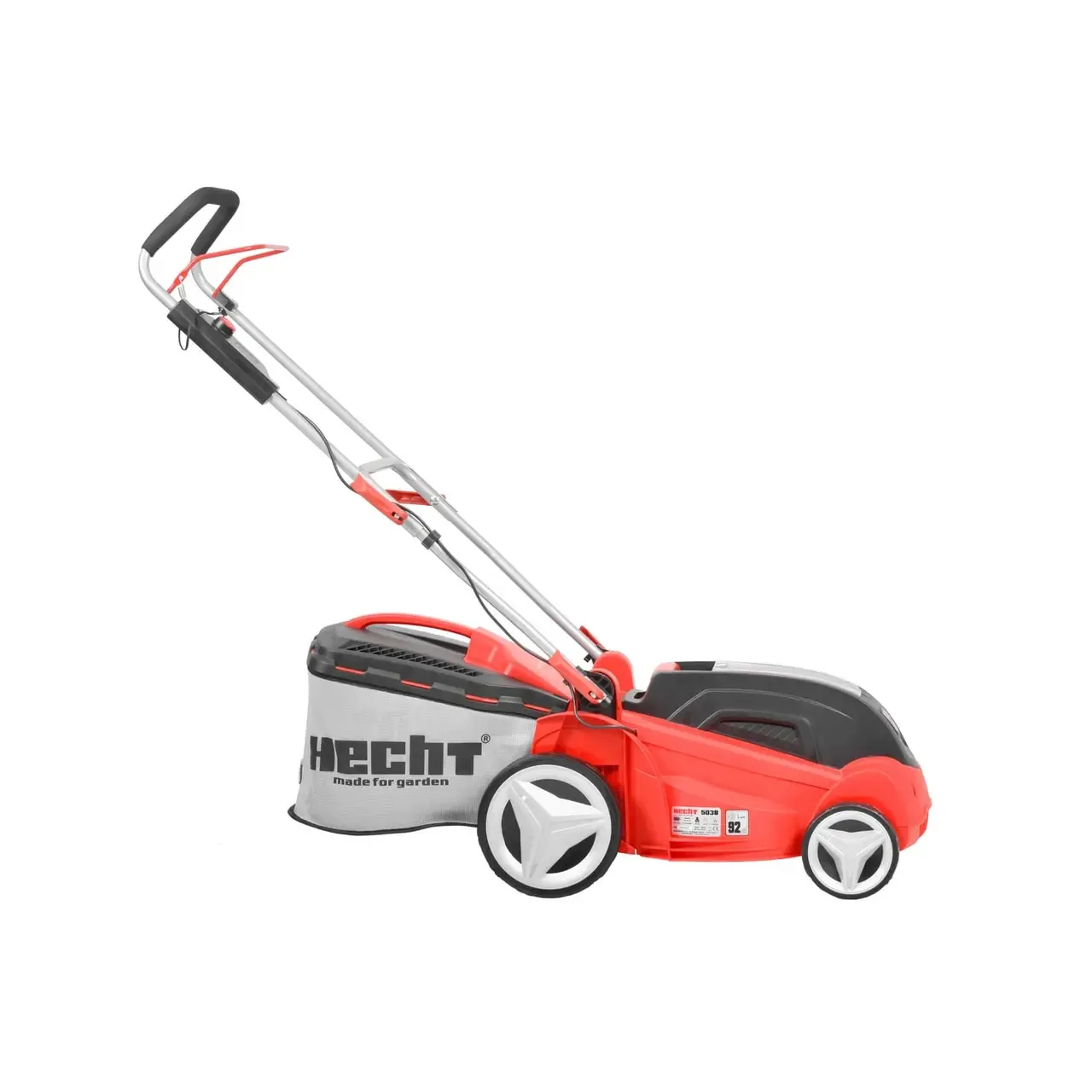 Masina electrica de tuns iarba HECHT 5038, latime de lucru 38 cm, reglare taiere 25-75 mm, actionare manuala, fara acumulator, fara incarcator 6