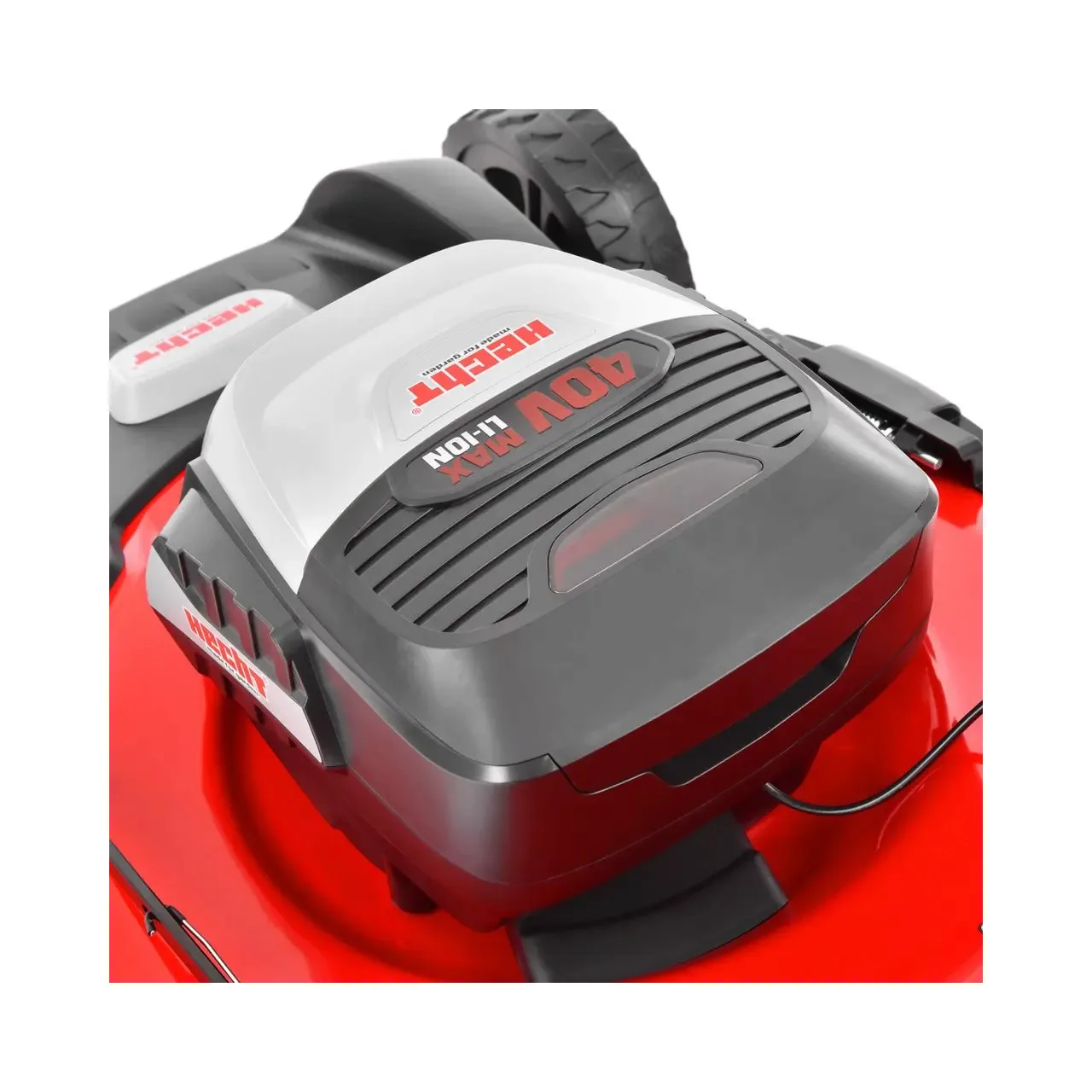 Masina de tuns iarba pe acumulatori HECHT 5045S, latime de taiere 46 cm, cos colector 60 litri, 40V, fara acumulator si incarcator 12