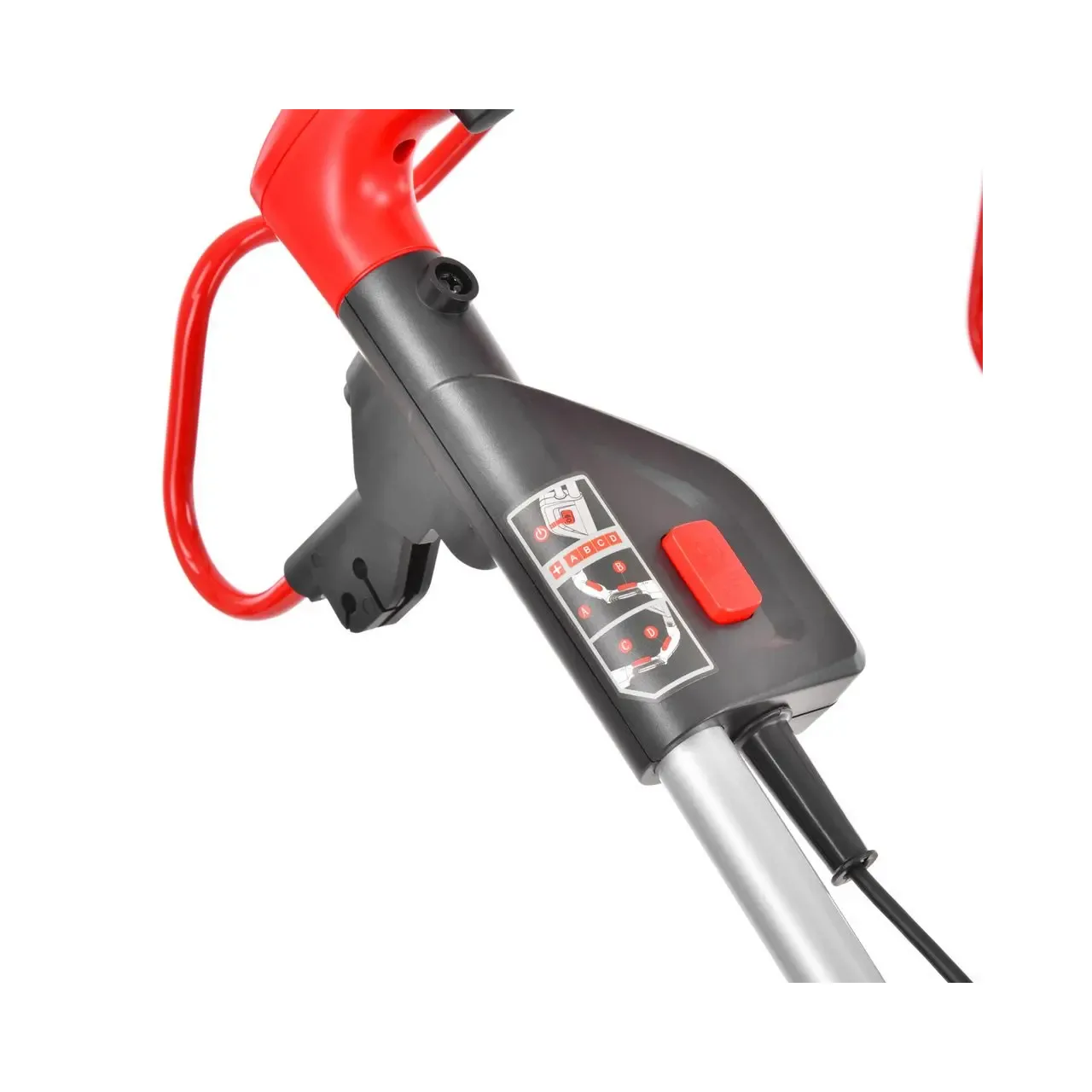 Masina electrica de tuns iarba HECHT 5051S, latime de lucru 51 cm, reglare taiere 25-75 mm, autopropulsie, fara acumulator, fara incarcator 8