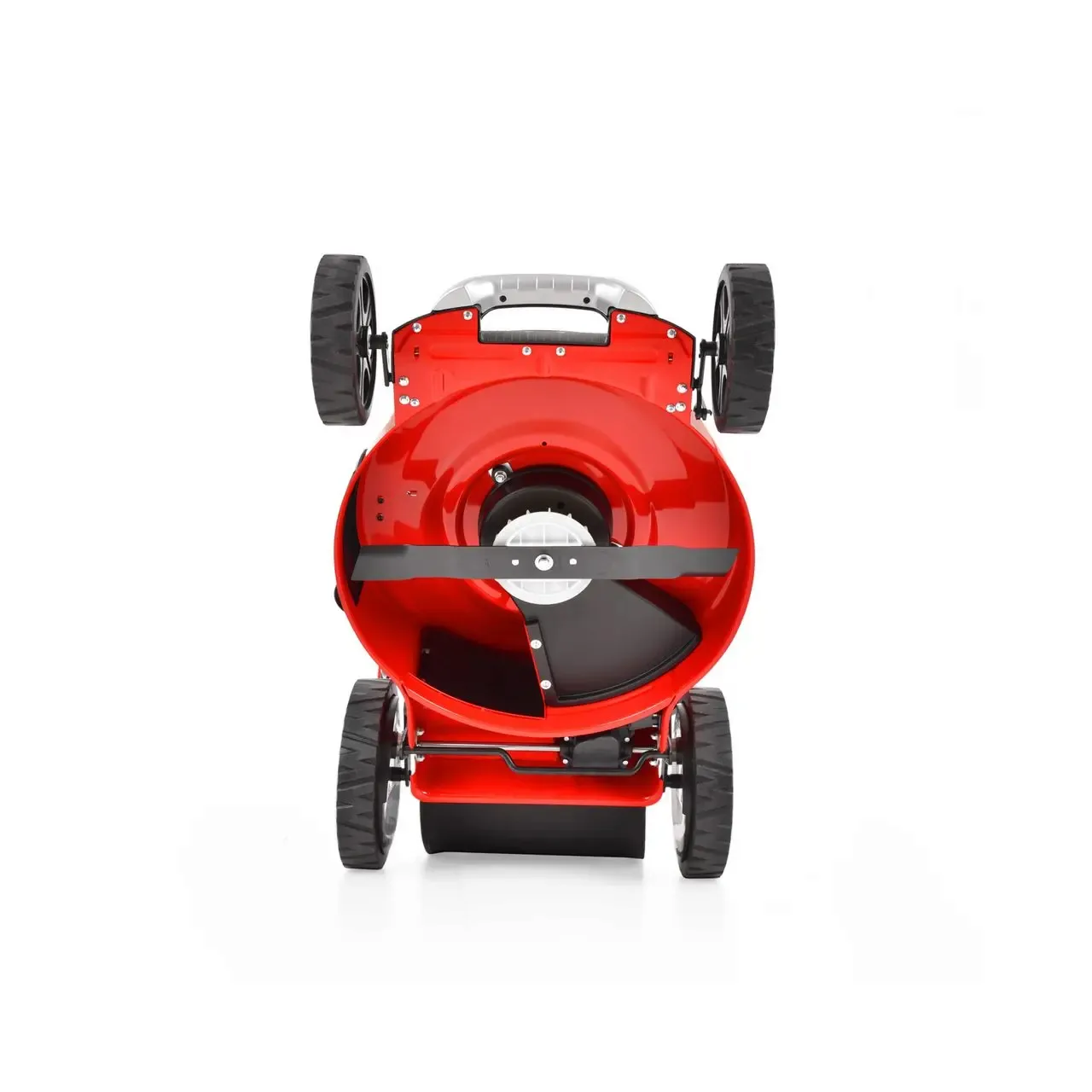 Masina electrica de tuns iarba HECHT 5051S, latime de lucru 51 cm, reglare taiere 25-75 mm, autopropulsie, fara acumulator, fara incarcator 9