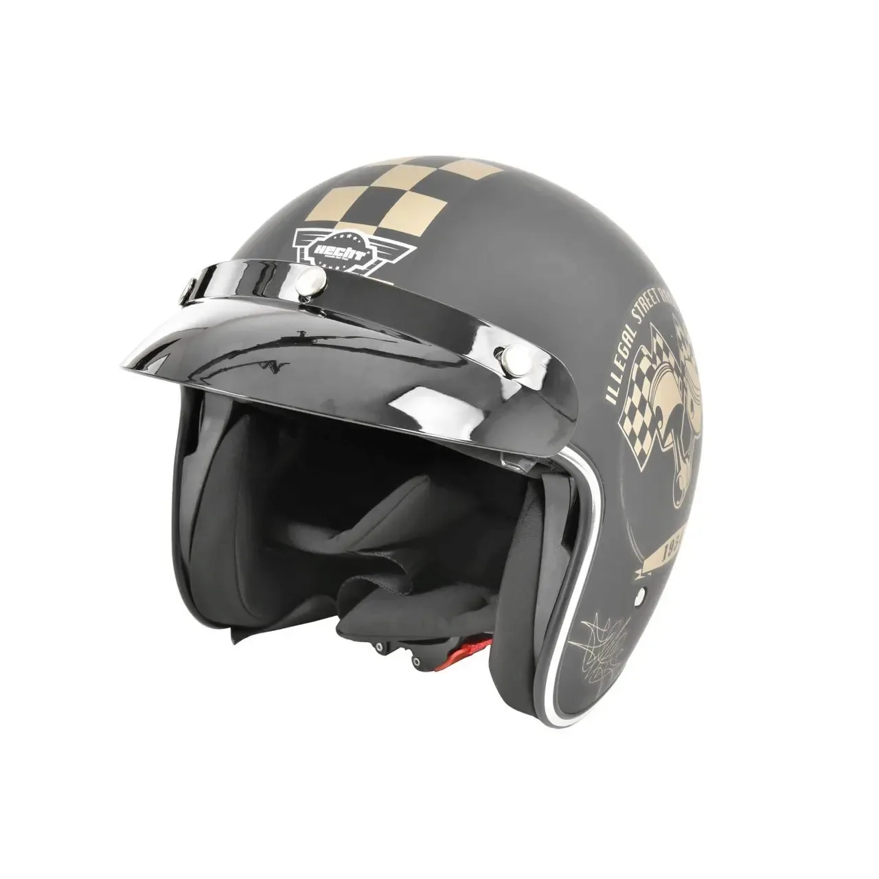Casca moto scuter HECHT 51588 XL, material ABS, marime XL, 61 cm, captuseala detasabila/lavabila 1