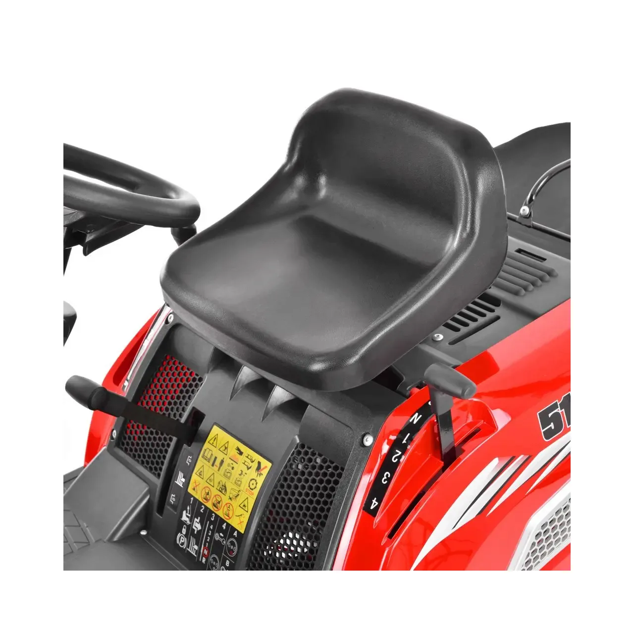 Tractor pentru gazon HECHT 5162, motor pe benzina, putere 6.5 CP, latime de lucru 61 cm, capacitatea cilindrica 196 CC, sac colectare 150 litri 11