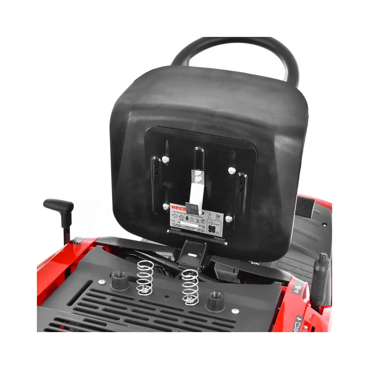 Tractor pentru gazon HECHT 5162, motor pe benzina, putere 6.5 CP, latime de lucru 61 cm, capacitatea cilindrica 196 CC, sac colectare 150 litri 12