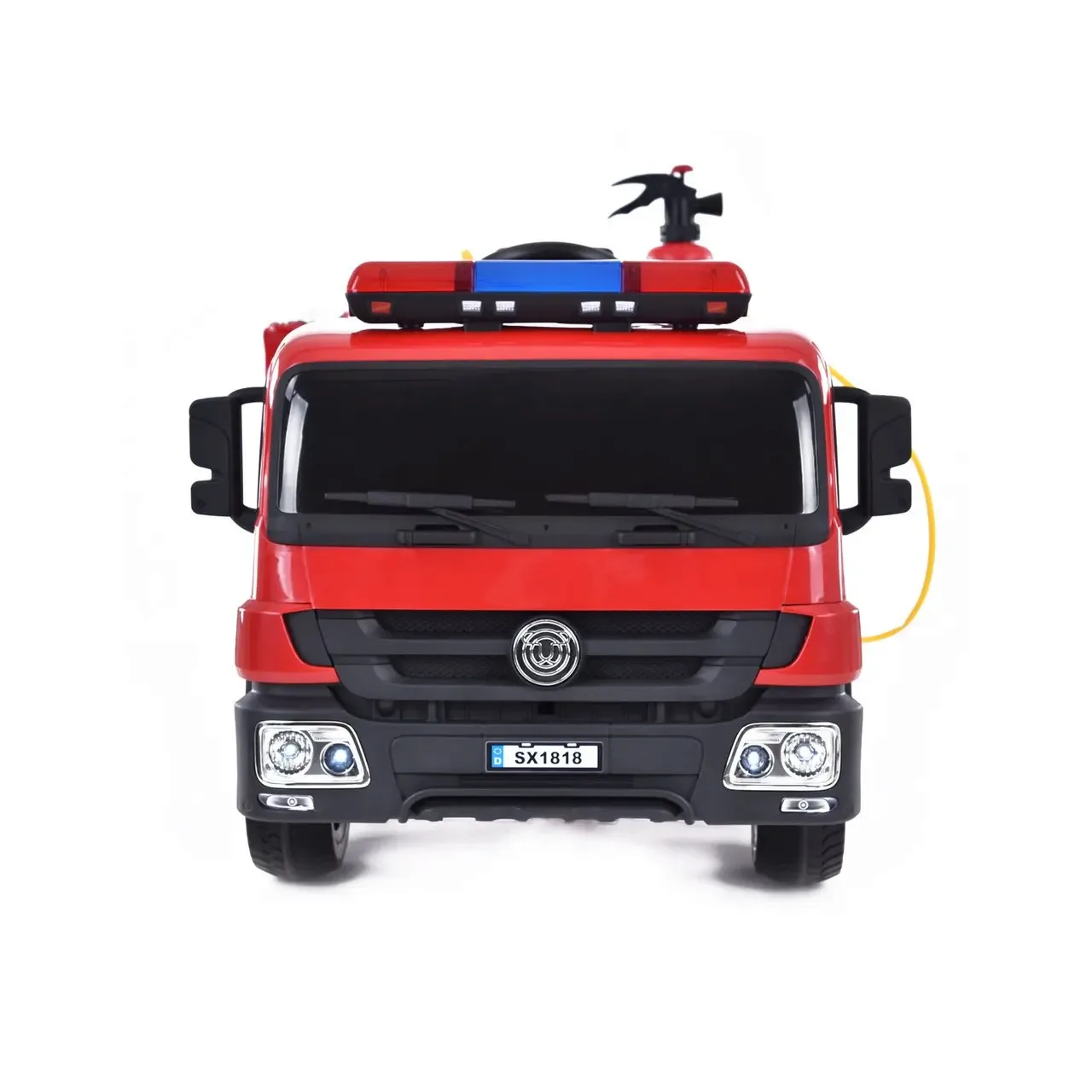Camion de pompieri pentru copii HECHT 51818, acumulator 12 V, 10 Ah / 35 W, greutate maxima 30 kg, rosu-negru, varsta recomandata 3-8 ani 12