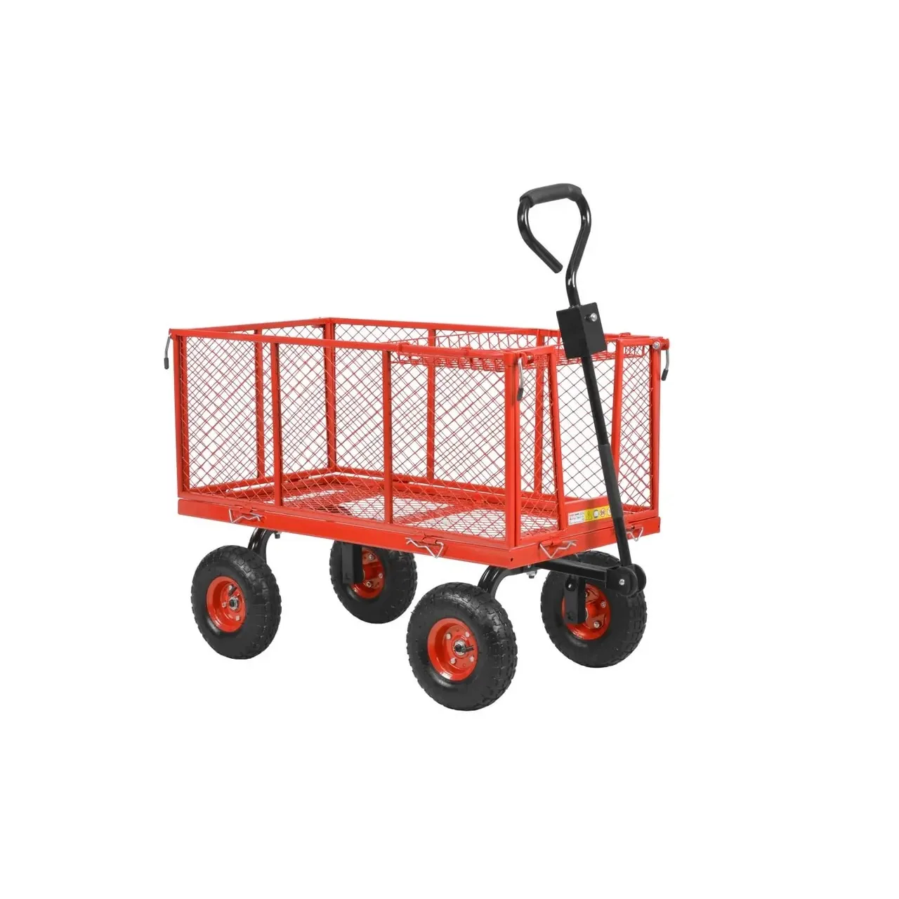 Remorca, carucior HECHT 52184, capacitate incarcare 350 kg, compatibila cu tractorasele de tuns iarba Hecht 5114, 5116, 5176, 5639, 5938, 5922 1