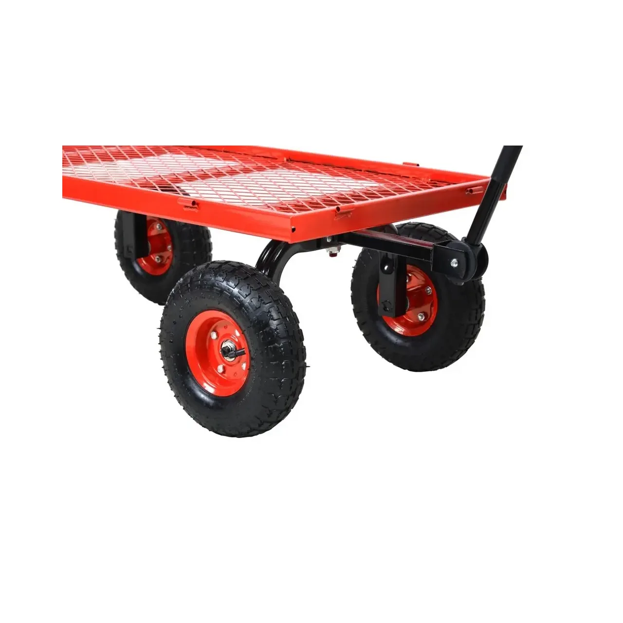 Remorca, carucior HECHT 52184, capacitate incarcare 350 kg, compatibila cu tractorasele de tuns iarba Hecht 5114, 5116, 5176, 5639, 5938, 5922 4